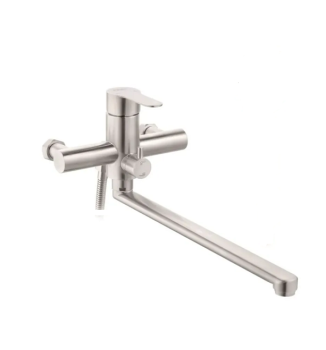 Смеситель универсальный "Potato" плоский излив с переключ. душа, нерж. сталь P22303S  *1/10 Смеситель универсальный "Potato" плоский излив с переключ. душа, нерж. сталь P22303S  *1/10