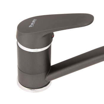 Смеситель для кухни Potato P45277-19 короткий излив (черный графит) *1/10 Смеситель для кухни Potato P45277-19 короткий излив (черный графит) *1/10