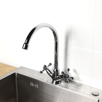 Смеситель для кухни Milardo Duplex DUPSB0JM05, высокий излив, двухвентильный