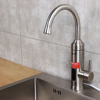 Смеситель для кухни Potato P0051 высокий излив с водонагревателем *1/10 Смеситель для кухни Potato P0051 высокий излив с водонагревателем *1/10