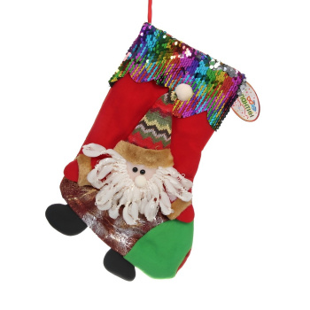 Носок новогодний "Фейерверк красок" CANDY, 35*25 см , микс