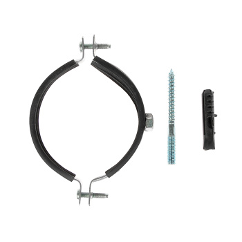 Хомут металлорезиновый с дюбелем и шурупом Ø 87-92 мм 3" СТМ CHSR0003 *10/60