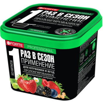 Удобрение для клубники и ягод с биодоступным кремнием ведро 1л Bona Forte *12