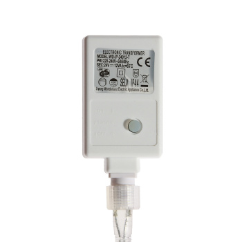 Блок питания для гирлянд 24 В Vegas, 3 м, до 500 LED, таймер, 12 Вт, IP44