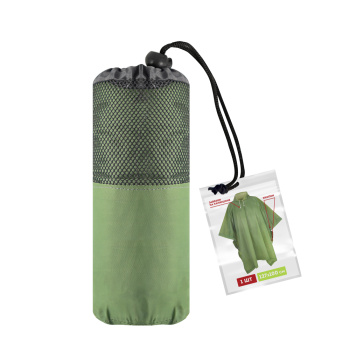 Дождевик "пончо" повыш.прочн. EVA толщ.120мкм,ш.100см,дл.127см, Зел.,ЧЕХОЛ EVA01PG "Komfi" *1/50