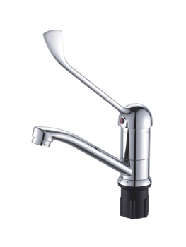 Смеситель для кухни Эверест B45-37 короткий излив (хром) *1/10*