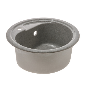 Мойка из искусственного камня AGATA AG1C3, 450х190 мм, круглая, серый, глянцевая Мойка из искусственного камня AGATA AG1C3, 450х190 мм, круглая, серый, глянцевая