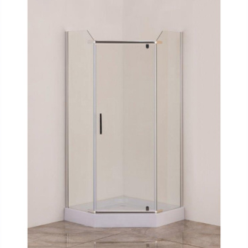 Душевой уголок VERNER, низкий поддон, 90x90x195 см, белый