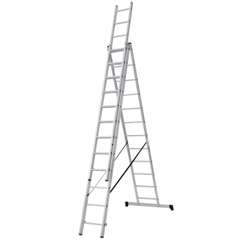 Лестница многофункциональная складная алюм. 3х12ступ.,общ.дл.7,87м,max н.150кгNV1230 1230312 "НВ" *1