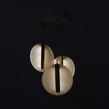 Люстра S2114/3 WT LED 3000К-6500К (h=800, d=280) б/пульта  VERNER LIGHTING *1