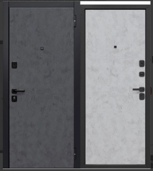 Дверь металлическая 7,5 см Бостон Бетон снежный 860х2050 ПРАВАЯ ФЕРРОНИ *1