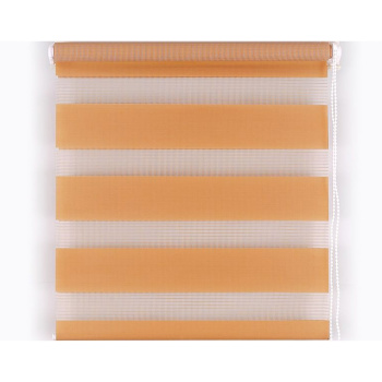 Рулонная штора ДЕНЬ И НОЧЬ, кофе с молоком, 40х160 см