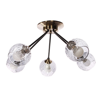 Люстра Verner Lighting A3942/5, 40 Вт, Е27, 5 ламп, античная бронза/черный