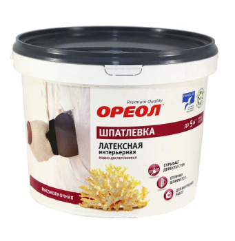 Шпатлевка латексная интерьерная 4 кг Ореол