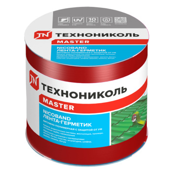 Лента-герметик 3х0.1 м ТехноНиколь Master Nicoband, красный