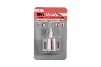 Коронка по стеклу/керамика  8мм алмазная (5шт) (KAC008052305) Novocraft *1/100