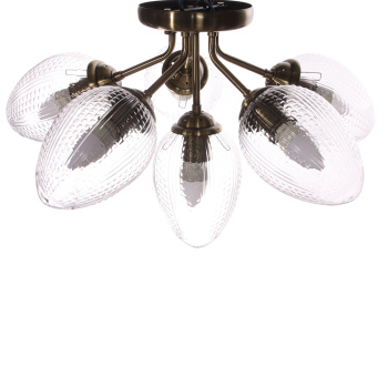 Люстра N5121/6 АВ Е27 6*40Вт ( h=325; d=560)  VERNER LIGHTING *1