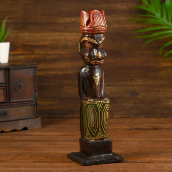 Статуэтка "Абориген Джаджа" дерево 10х10х35 см  4575459