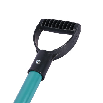 Лопата снегоуб пластик 280*370 автомобильная с алюм. черенком, V-ручкой  (Новгород)  *5