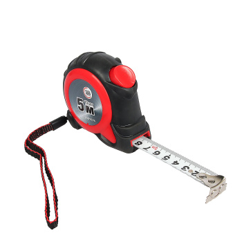 Рулетка 5м х19мм резино-пластик.корп. стальная лента автостоп магнит арт.2501516 Toolberg *1/12/120