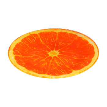 яяяТарелка стекло "МФК" "Апельсин" мелк. d23см Оранжевый MFK08346 *6/48