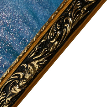 Картина "Белые кони в воде" 60х100 см 5412434