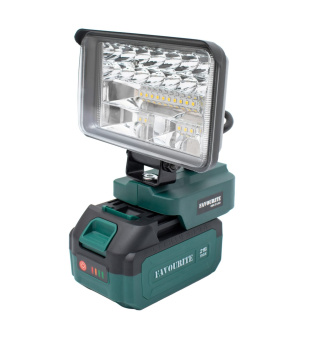 Фонарь прожектор аккумуляторный12/24 Вт IP20 1800lm LI-ION 21В OBS 21LED FAVOURITE(безАКБ и ЗУ)*1/40