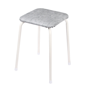 Табурет ЗМИ Легкий пенек, 46х46х47 см, искусственная кожа, микс