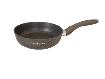 Сковорода алюмин. антипригарная "Kukmara" "Marble INDUCTION" Мрам.коф. d24см смкиш240а*1/4