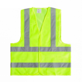 Жилет сигнальный TORSO, светоотражающий, салатовый, 3 класс, размер 2XL 3628609