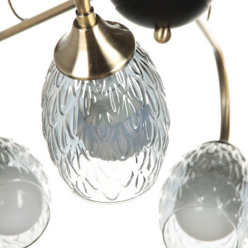 Люстра Verner Lighting K2097/8, 40 Вт, E27, 8 ламп, античная бронза/черный