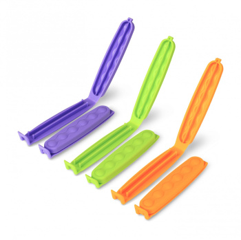 Зажимы для пакетов НАБОР 10шт "Клипер" арт.С54 ("Мартика") *1/25