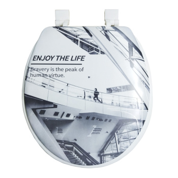 Сиденье для унитаза Delphinium Движение, 41х36х4 см, серый Сиденье для унитаза Delphinium Движение, 41х36х4 см, серый