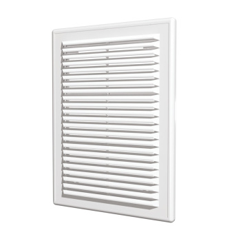 Решетка вентиляционная 249х249мм 2525Р (с сеткой) Эковент *1/40