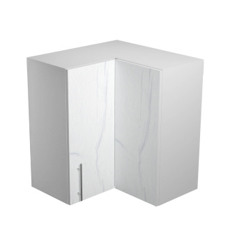 Шкаф навесной угловой 600х600 мм BROZEX-WOOD Camellia, с двумя дверцами, серый / юта