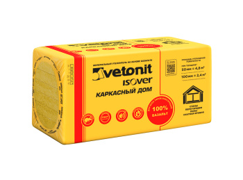 Утеплитель Vetonit Каркасный дом, 50 мм, 8 плит, 4.8 м²