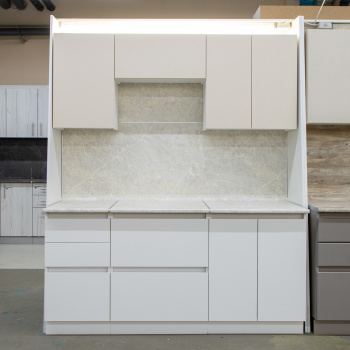 Шкаф напольный 600х850х600 мм BROZEX-WOOD Стиль, с двумя ящиками, белый