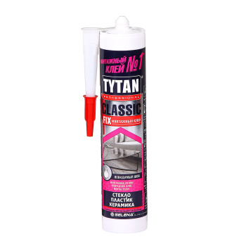 Жидкие гвозди 310 мл TYTAN Classic Fix, прозрачный Жидкие гвозди 310 мл TYTAN Classic Fix, прозрачный