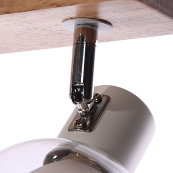 Светильник настенный (спот) N5105/3 WT+WOOD Е27 3*40Вт ( l=650;w=100;h=170)  VERNER LIGHTING *1