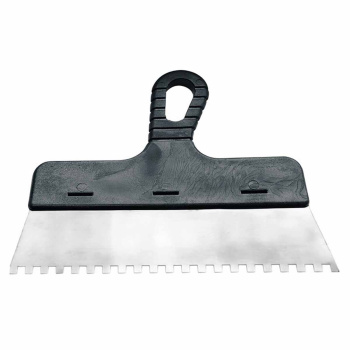 Шпатель фасадный нерж.сталь зубчат 150мм пласт.ру 8*8мм T4P(арт.1201158)*1/10/60