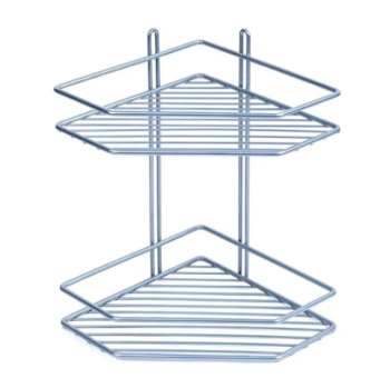 Полка д/ванной Proffero 2-ая угловая 20*20*28см, хром матовый П0001960 *2/10