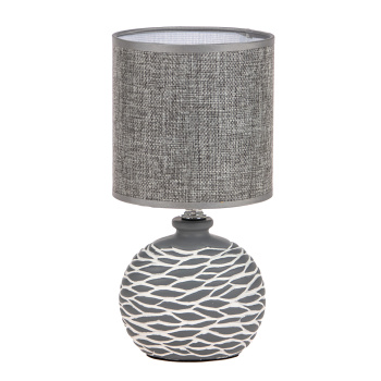 Лампа настольная 98231-0.7-01 GREY (керамика+абажур)  *1/18 Лампа настольная 98231-0.7-01 GREY (керамика+абажур)  *1/18