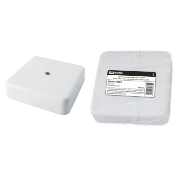 Коробка распаячная ОП 75х75х20мм IP40 белая, клем.колодка TDM SQ1401-0904 *1/100