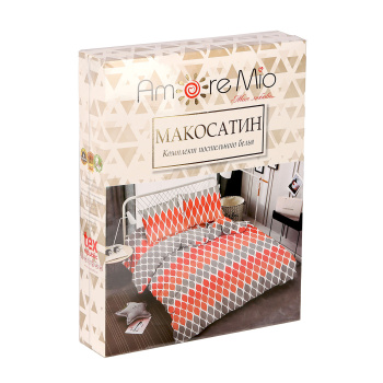 Постельное белье 1,5сп макосатин Amore Mio 21491 Pert, наволочки 70*70 - 2шт *1