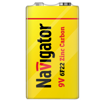 Элемент питания крона Navigator 6F22 NBT-NS 94762 9V *1/10/400 Элемент питания крона Navigator 6F22 NBT-NS 94762 9V *1/10/400