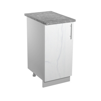 Шкаф напольный 400х850х600 мм BROZEX-WOOD Camellia, с дверцей, серый / юта