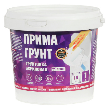 Грунтовка акриловая для внутренних и наружных работ 1кг ПРИМА BROZEX глубокого проникновения *1/378 Грунтовка акриловая для внутренних и наружных работ 1кг ПРИМА BROZEX глубокого проникновения *1/378