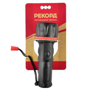 Фонарь ручной Рекорд резиновый (2хR20) 7 светодиодов ММ-0207 22695 *1/6/60