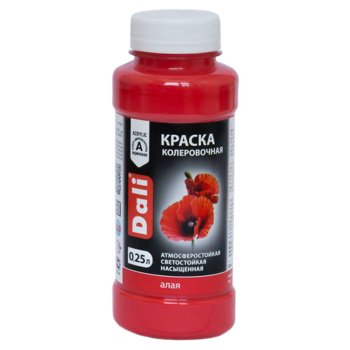 Колер краска DALI, 0.25 л, алый