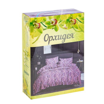 Постельное белье евро бамбук Орхидея 117-АС, наволочки 70*70 - 2шт *1/4